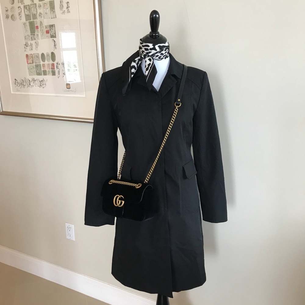 Ann Taylor Black Spring Coat Size S